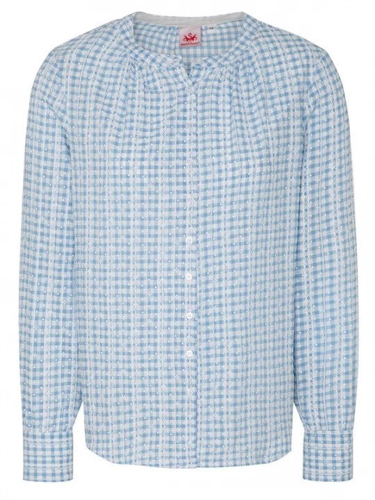 Foto van product SPIETH & WENSKY Blouse 'Angela' lichtblauw / wit