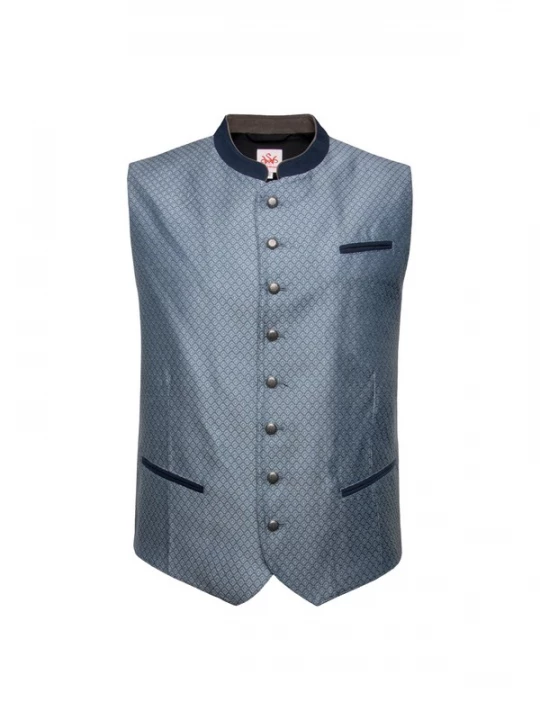 Foto van product SPIETH & WENSKY Bodywarmer 'Daniel' opaal / duifblauw / antraciet / wit