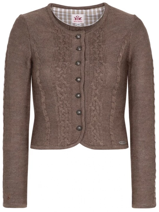 Foto van product SPIETH & WENSKY Gebreid vest 'Bonn' bruin
