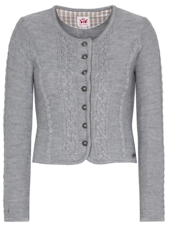Foto van product SPIETH & WENSKY Gebreid vest 'Bonn' lichtgrijs