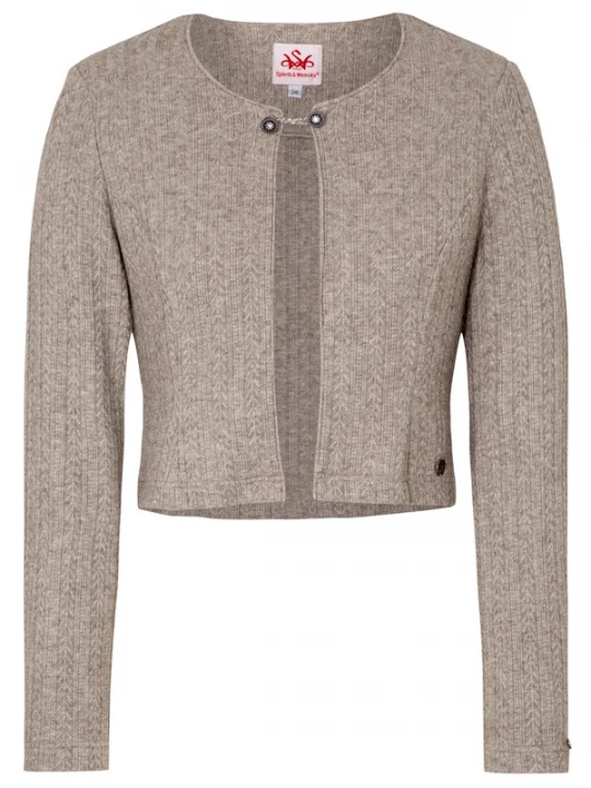 Foto van product SPIETH & WENSKY Gebreid vest 'Emana' taupe