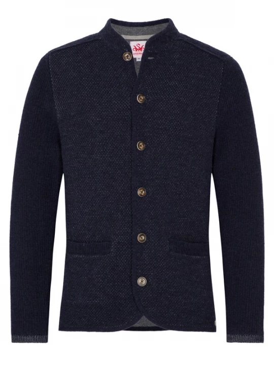 Foto van product SPIETH & WENSKY Gebreid vest 'Gasteig' donkerblauw