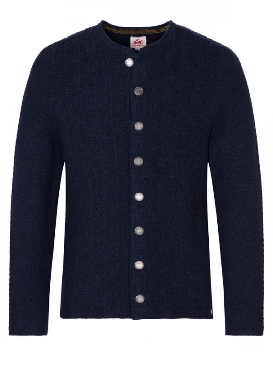 Foto van product SPIETH & WENSKY Gebreid vest 'Gent' donkerblauw