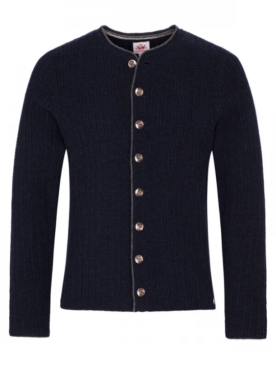 Foto van product SPIETH & WENSKY Gebreid vest 'Gerber' donkerblauw