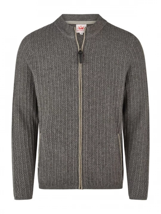Foto van product SPIETH & WENSKY Gebreid vest 'Hagen' grijs gemêleerd