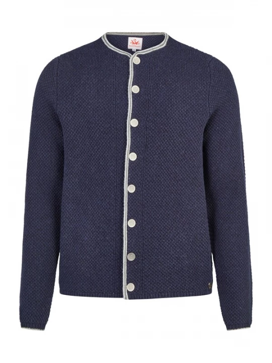 Foto van product SPIETH & WENSKY Gebreid vest 'Klemens' donkerblauw / wit