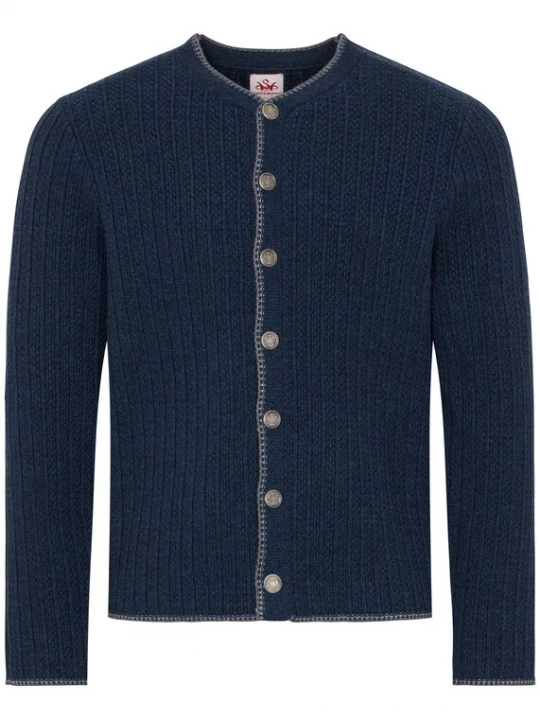 Foto van product SPIETH & WENSKY Gebreid vest 'Plauen' donkerblauw / donkergrijs