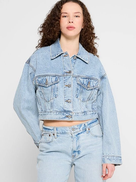 Foto van product Spijkerjas Abercrombie & Fitch lichtblauw
