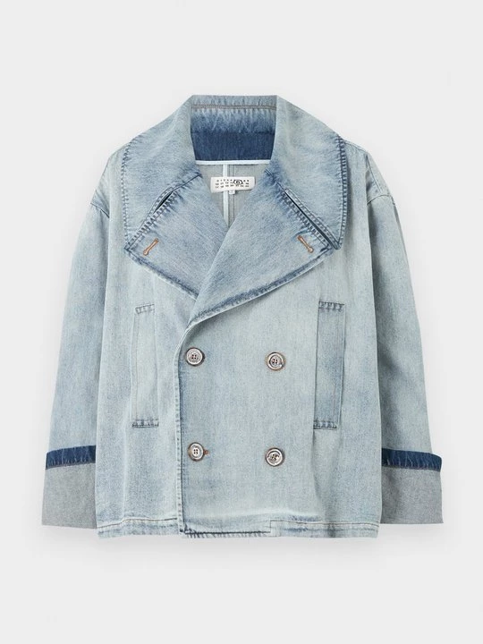 Foto van product Spijkerjas MM6 Maison Margiela lichtblauw denim