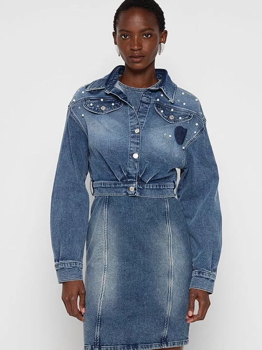 Foto van product Spijkerjas MOSCHINO blauw