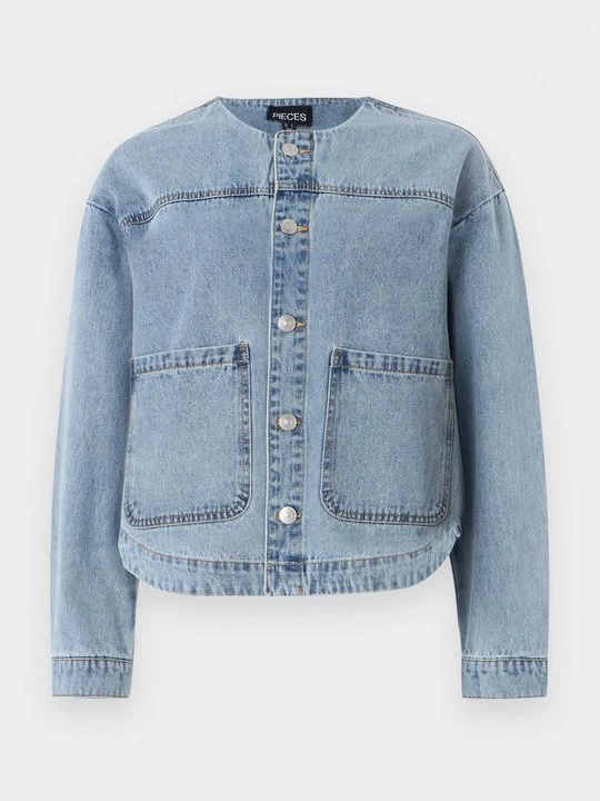 Foto van product Spijkerjas Pieces lichtblauw denim