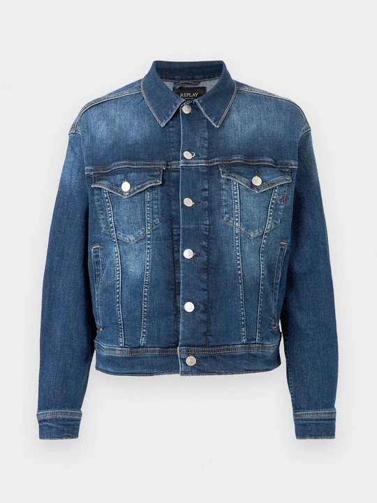 Foto van product Spijkerjas Replay donkerblauw denim