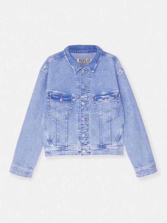Foto van product Spijkerjas Replay lichtblauw denim