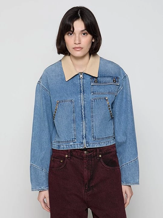 Foto van product Spijkerjas Sandro lichtblauw denim
