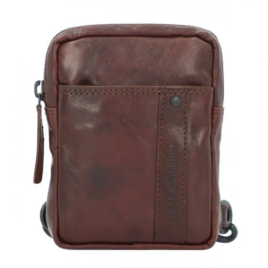 Foto van product Spikes & Sparrow Schoudertas 'Bronco' bruin / donkerbruin