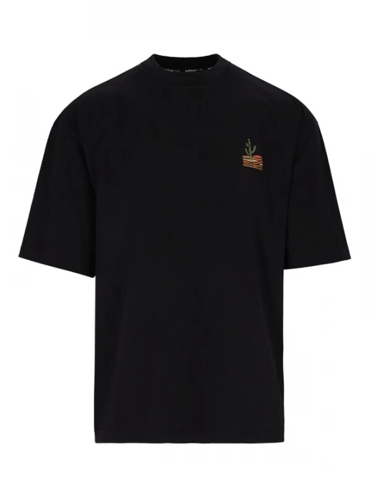 Foto van product SPITZBUB Shirt 'Black Glow' groen / oranje / zwart