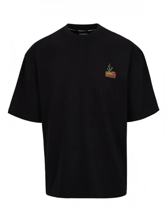Foto van product SPITZBUB Shirt 'Black Journey' donkergroen / oranje / zwart