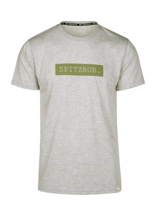 Foto van product SPITZBUB Shirt 'Franz' grijs gemêleerd / groen