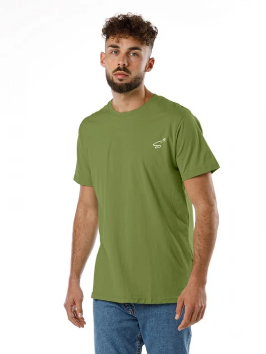 Foto van product SPITZBUB Shirt 'Look Up!' groen / wit