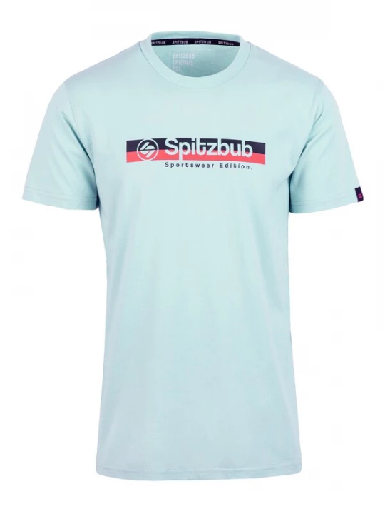 Foto van product SPITZBUB Shirt pastelblauw / donkerblauw / rood