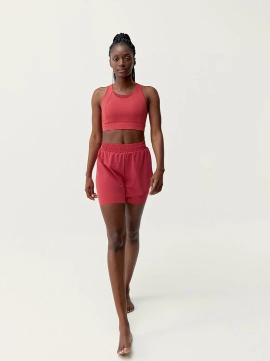 Foto van product Sport-bh met high support Born Living Yoga koraalrood