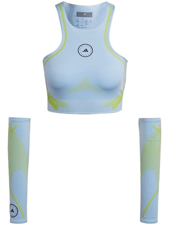 Foto van product Sport-bh met medium support Adidas by Stella McCartney blauw