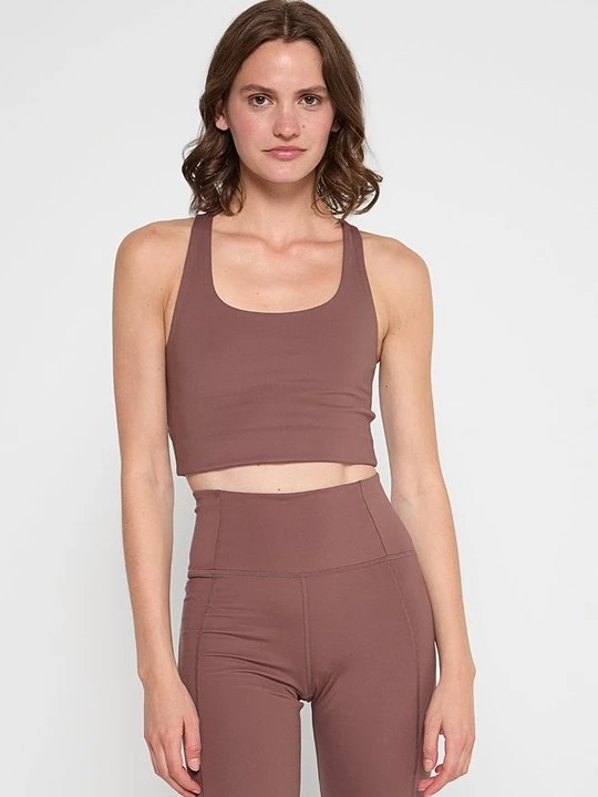 Foto van product Sport-bh met medium support Girlfriend Collective taupe