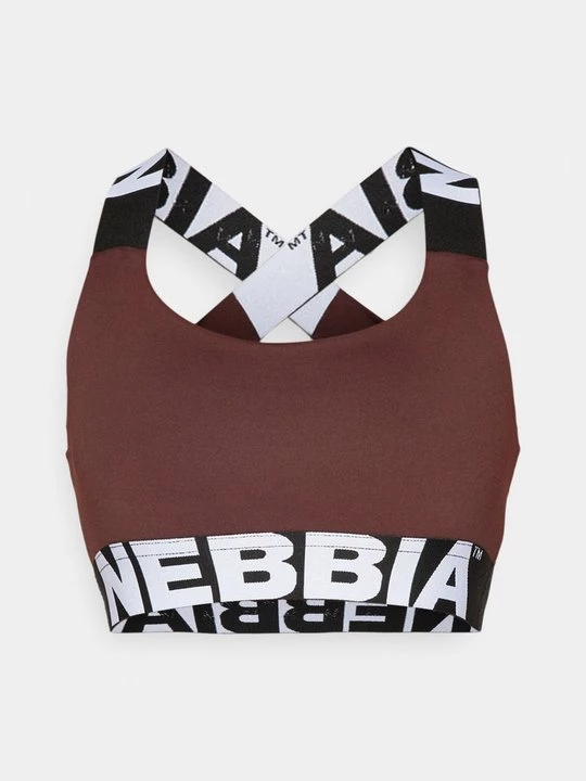 Foto van product Sport-bh met medium support NEBBIA donkerbruin