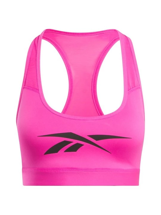 Foto van product Sport-bh met medium support Reebok donkerroze