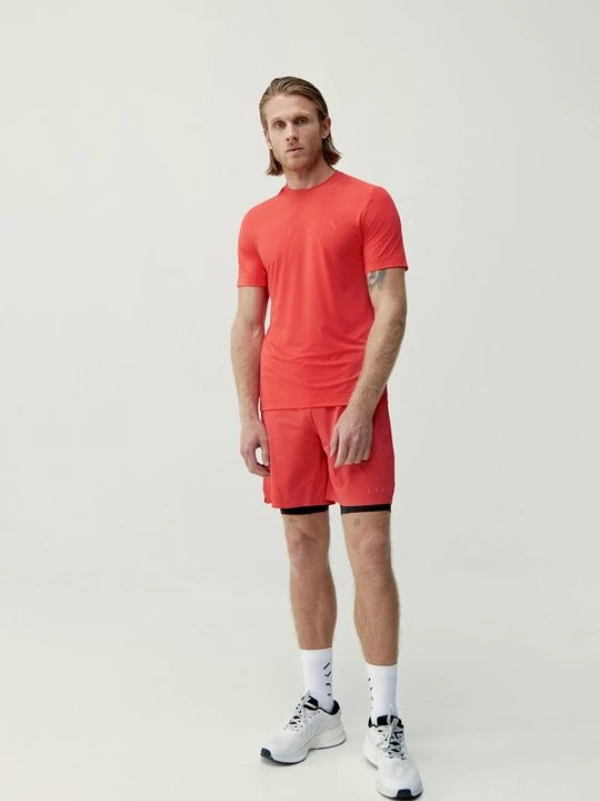 Foto van product Sport T-shirt Born Living Yoga koraalrood
