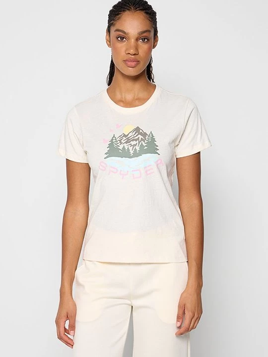 Foto van product Sport T-shirt Spyder crème