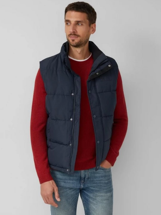 Foto van product Sportief gewatteerd vest met logodetails s.Oliver blauw