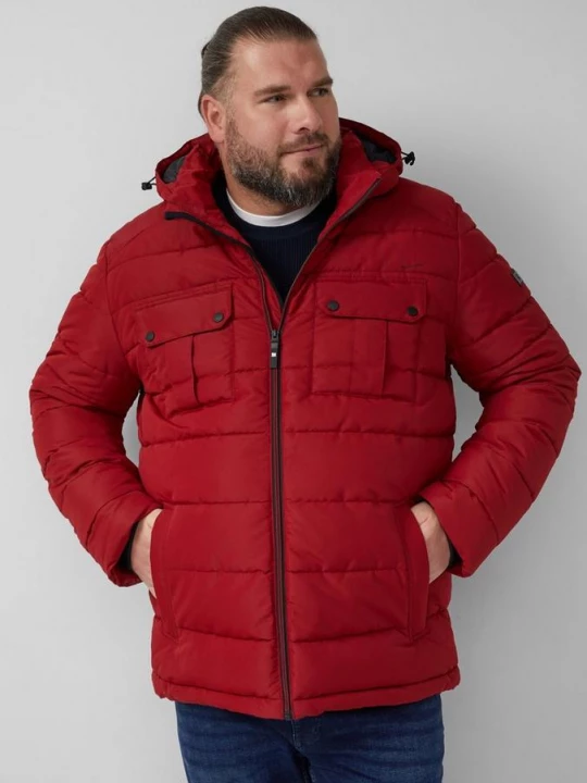 Foto van product Sportief pufferjack met afneembare capuchon s.Oliver rood