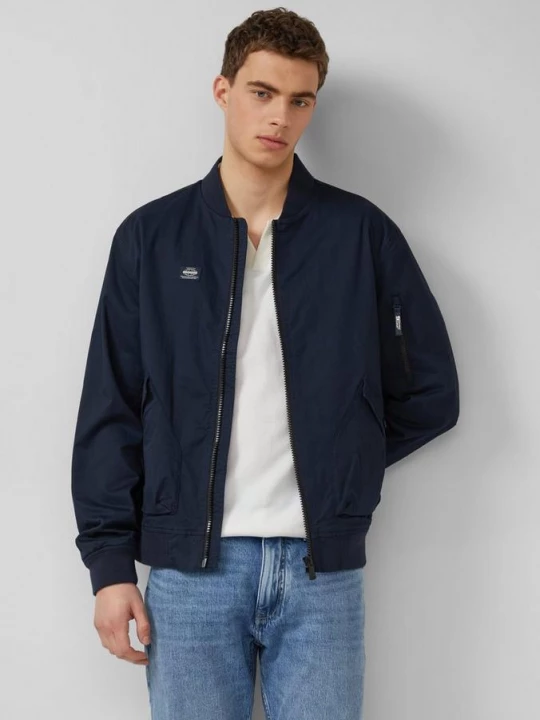 Foto van product Sportief twill blouson jack met geribde manchetten s.Oliver blauw
