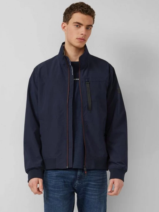 Foto van product Sportieve blouson met opstaande kraag en geribde manchetten s.Oliver blauw