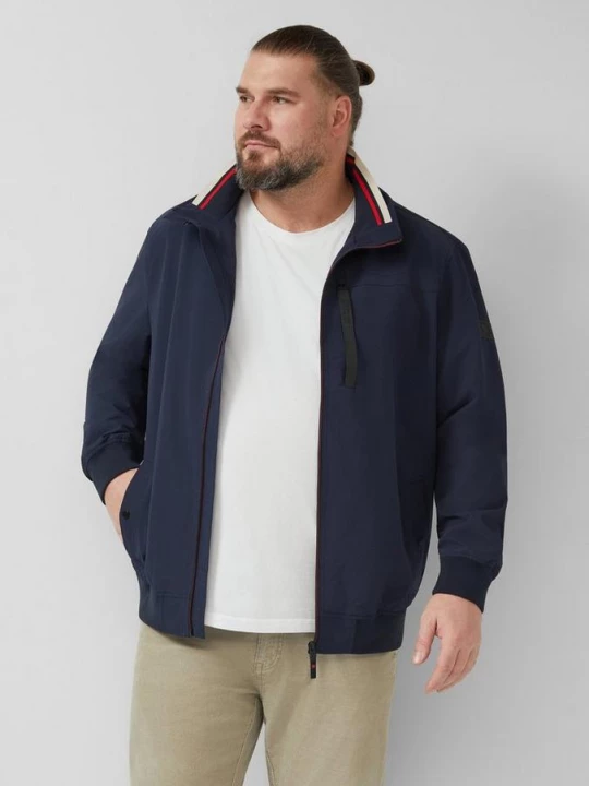 Foto van product Sportieve blouson met opstaande kraag en geribde manchetten s.Oliver blauw