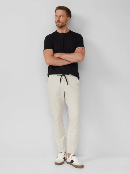 Foto van product Sportieve jogger met cargozakken van stretchjersey s.Oliver grijs