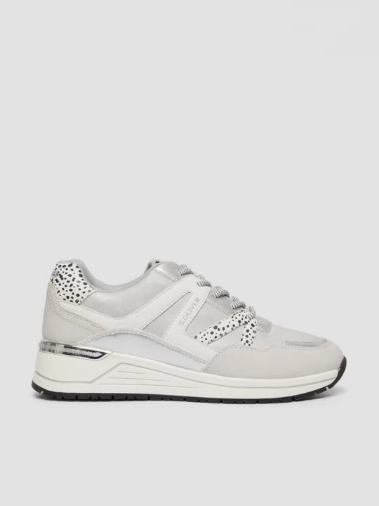 Foto van product Sportieve sneakers met luipaardetail s.Oliver grijs