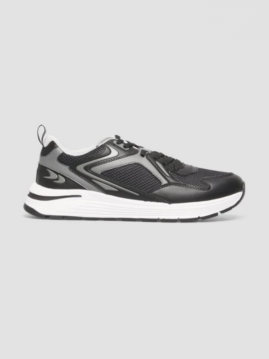 Foto van product Sportieve sneakers met mesh QS zwart