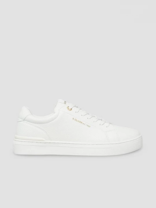 Foto van product Sportschoenen in lederlook s.Oliver wit