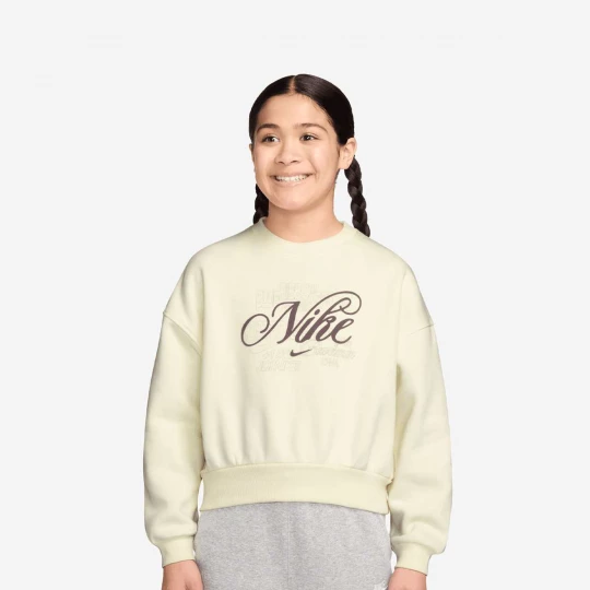 Foto van product Sportswear Club Fleece Boxy Graphic Crew Nike beżowy