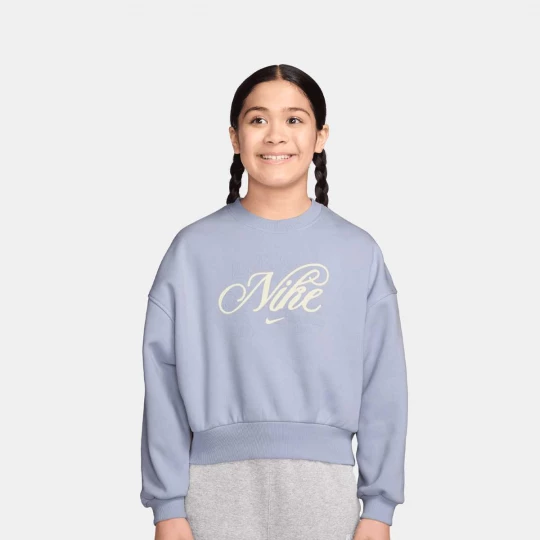Foto van product Sportswear Club Fleece Boxy Graphic Crew Nike blauw