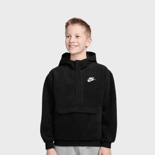 Foto van product Sportswear Club Fleece Loose 1 / 4-Zip Hoodie Nike zwart