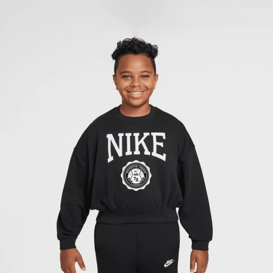 Foto van product Sportswear Club French Terry Boxy Crew Graphics Star Nike zwart