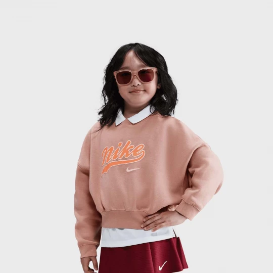 Foto van product Sportswear Cropped Fleece Sweatshirt Nike lichtroze