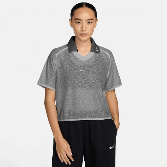 Foto van product Sportswear Loose Lace Polo Jersey Top Nike grijs