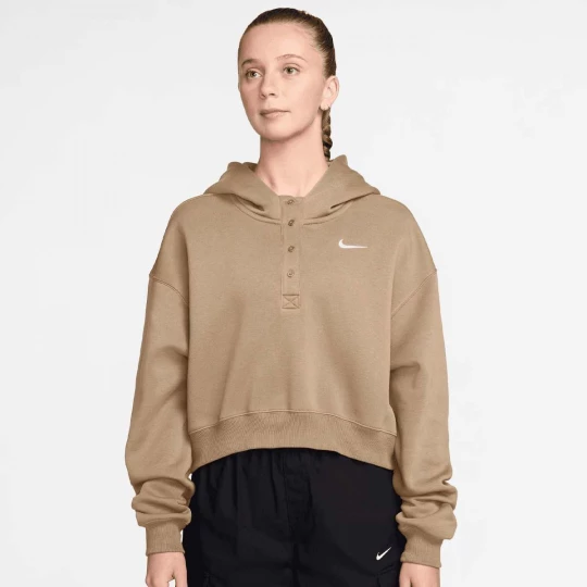 Foto van product Sportswear Phoenix Fleece Oversized Crop Hoodie Nike beżowy