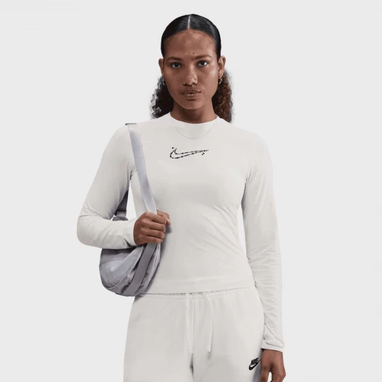 Foto van product Sportswear Tight Cropped Long-Sleeve T-Shirt Nike grijs