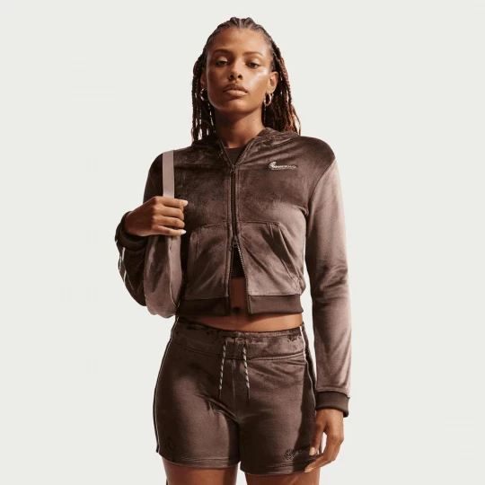 Foto van product Sportswear Trend Velour Full-Zip Hoodie Nike bruin