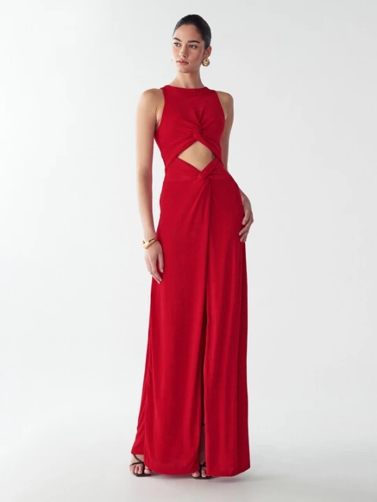 Foto van product St MRLO Avondjurk 'Malia' rood